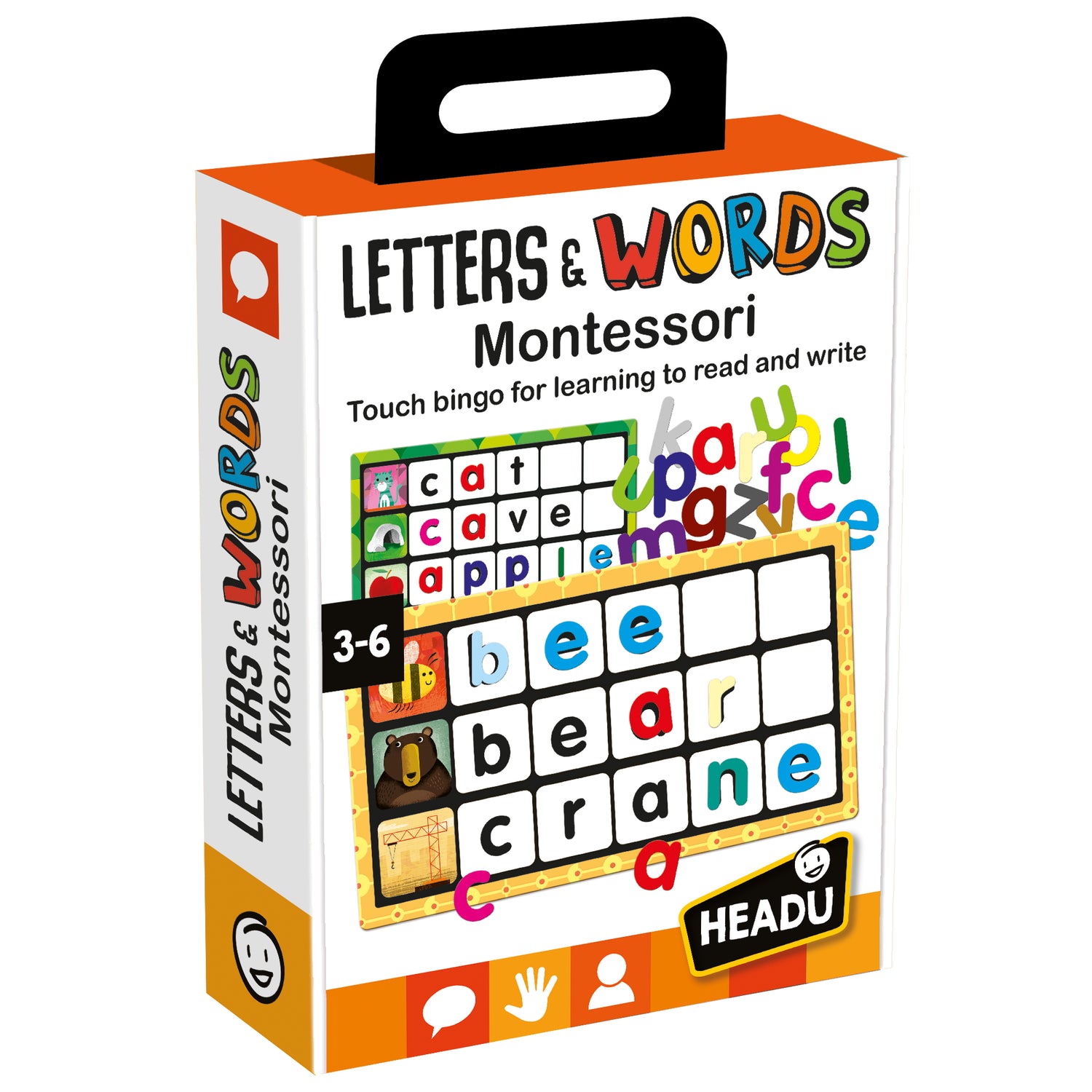 Montessori Touch Bingo Letters &amp; Words