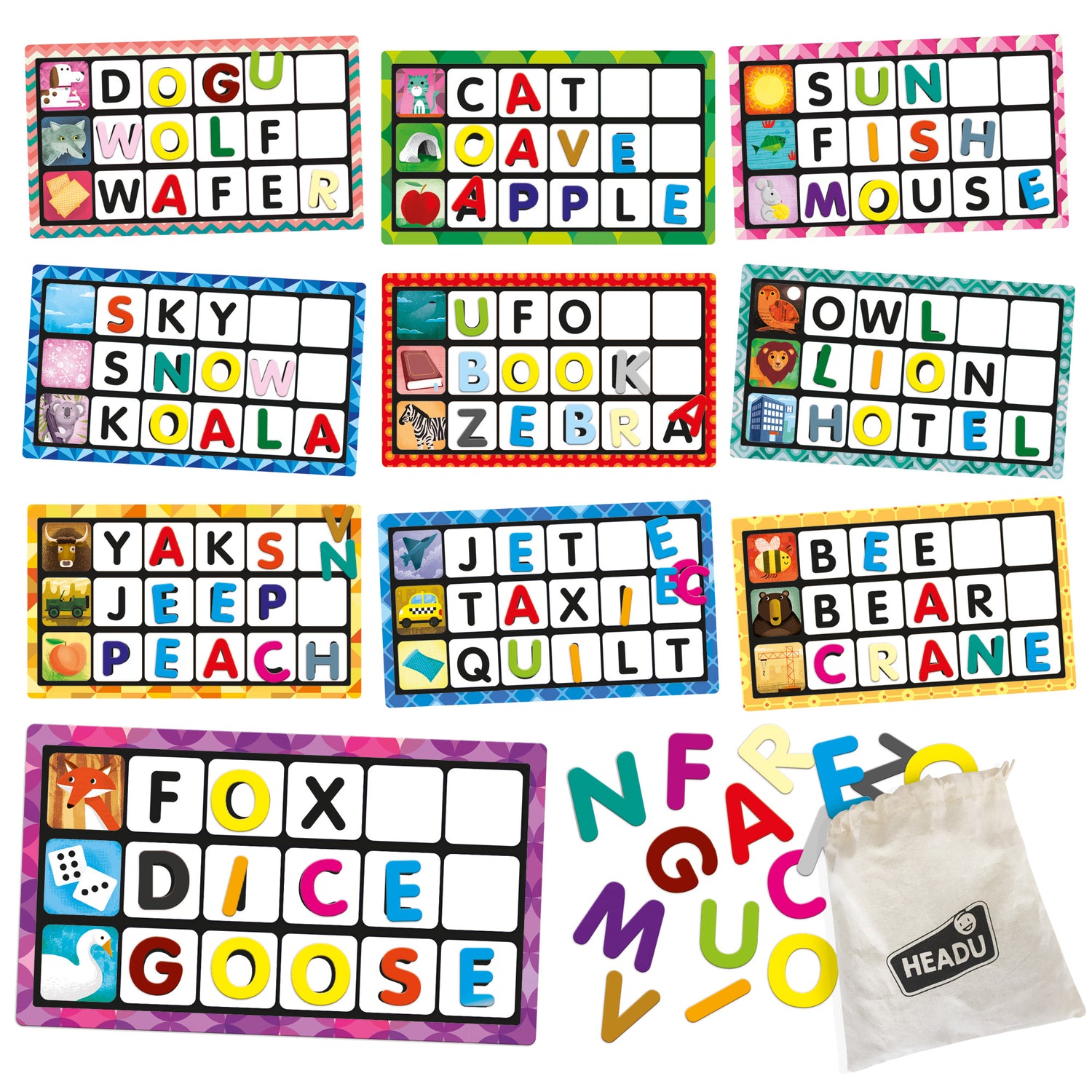 Montessori Touch Bingo Letters &amp; Words